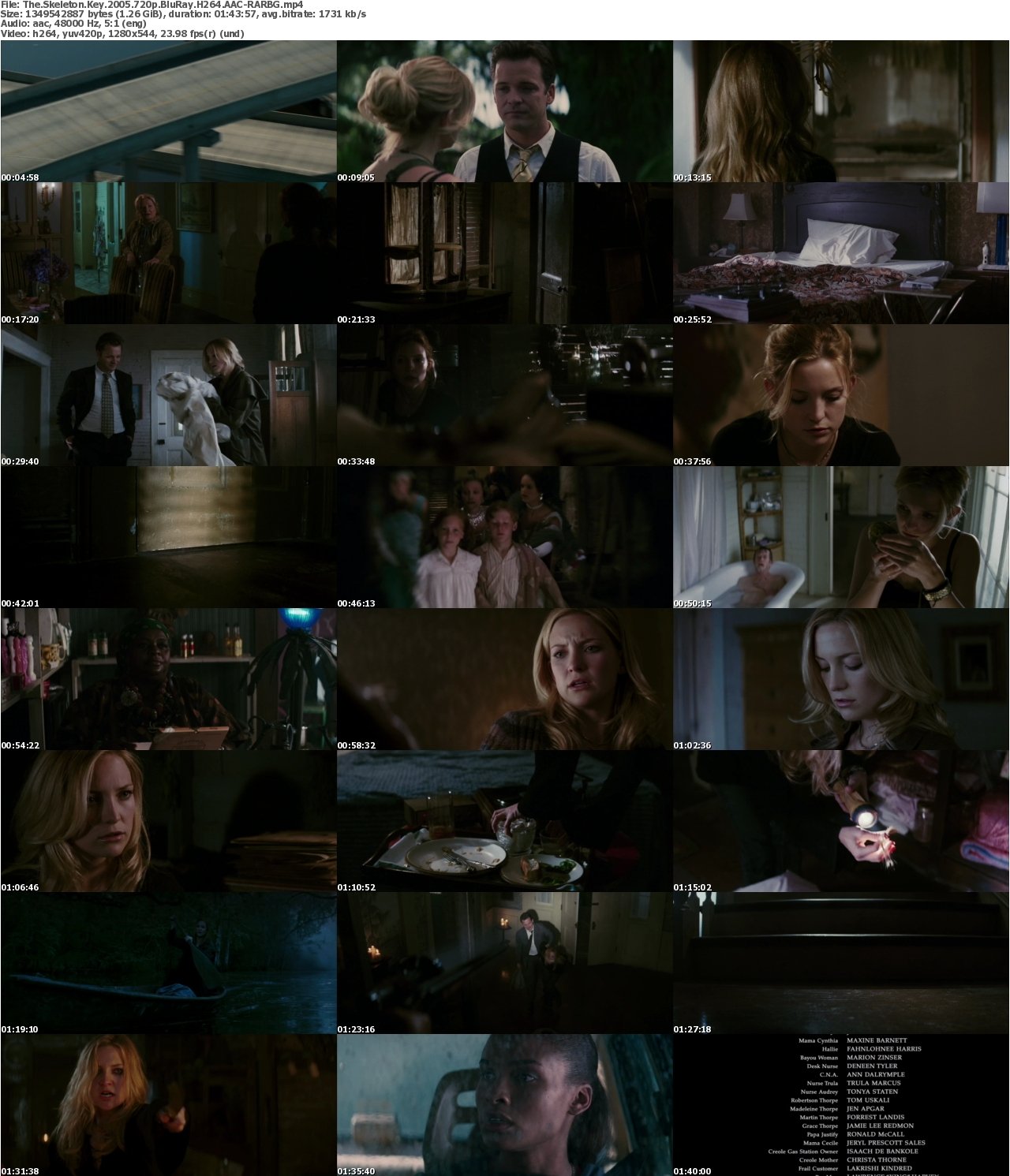 The Skeleton Key 2005 720p BluRay H264 AAC-RARBG