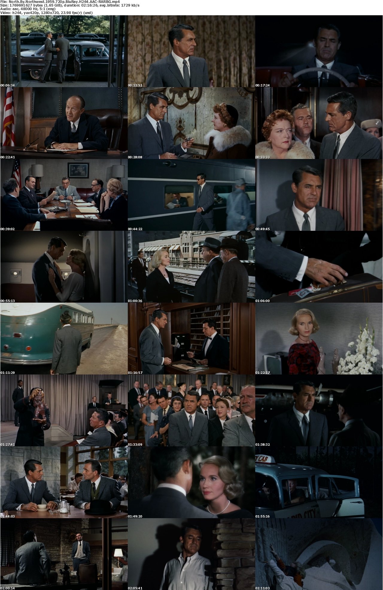 North By Northwest 1959 720p BluRay H264 AAC-RARBG