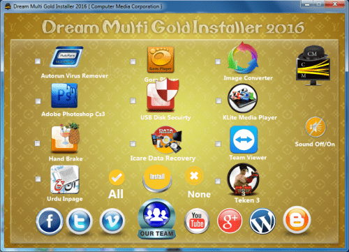 Dream Multi Gold Installer 2016