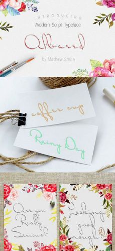  Albared Script Font