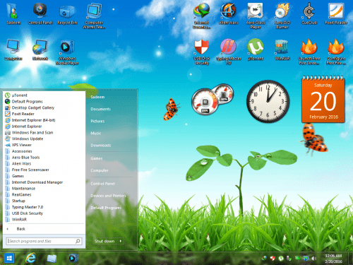 Windows 7 Aero Blue Lite Edition 2016 (x64) Pre-Activated