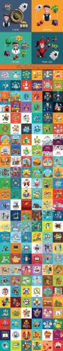 Templates flat design concept vector 23