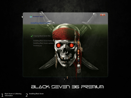 Windows 7 Black Premium 36 Dark x64 + Office 2016 (Feb 2016)