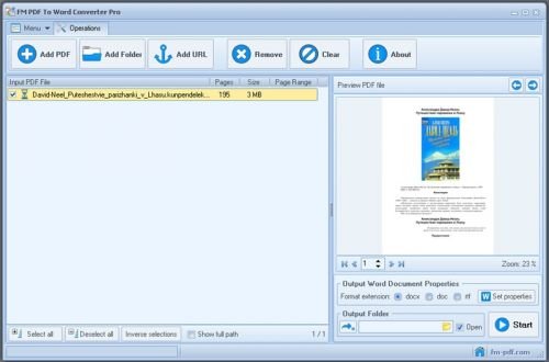 FM PDF To Word Converter Pro 3.05