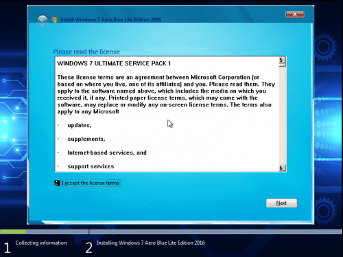 Windows 7 Aero Blue Lite Edition 2016 (x64) Pre-Activated