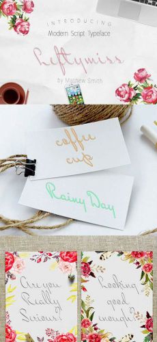 LeftyMiss Script Font