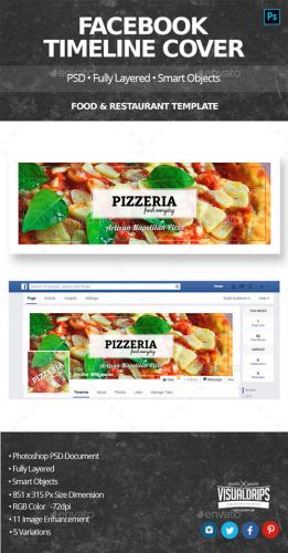 Graphicriver Food &amp; Restaurant Facebook Cover