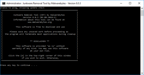Junkware Removal Tool 8.0.3 Portable