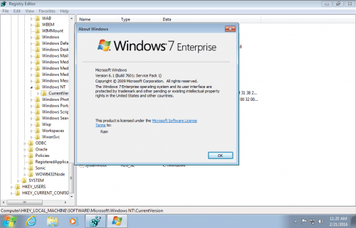 Windows 7 Enterprises Sp1 x86 En-Us ESD Feb 2016 Pre-Activated