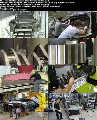 Discovery Channel - How it's Made: Dream Cars Porsche Edition (2016) 720p HDTV x264-MVGroup