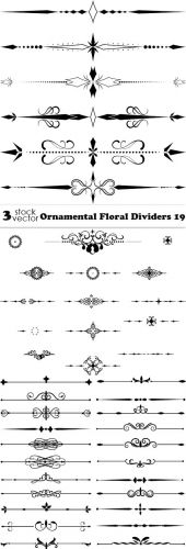 Vectors - Ornamental Floral Dividers 19
