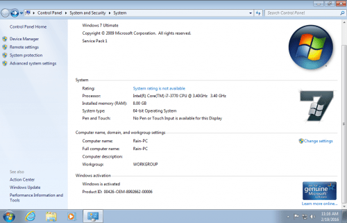 Windows 7 Sp1 (x86/x64) AIO 9in1 En-Us OEM ESD Pre-Activated Feb 2016
