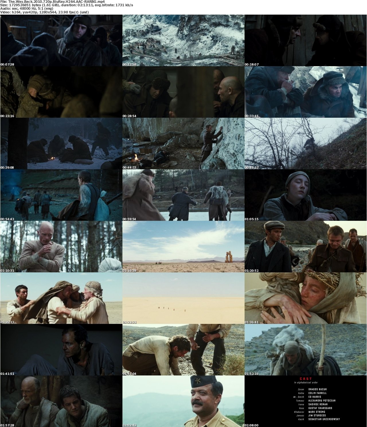The Way Back 2010 720p BluRay H264 AAC-RARBG