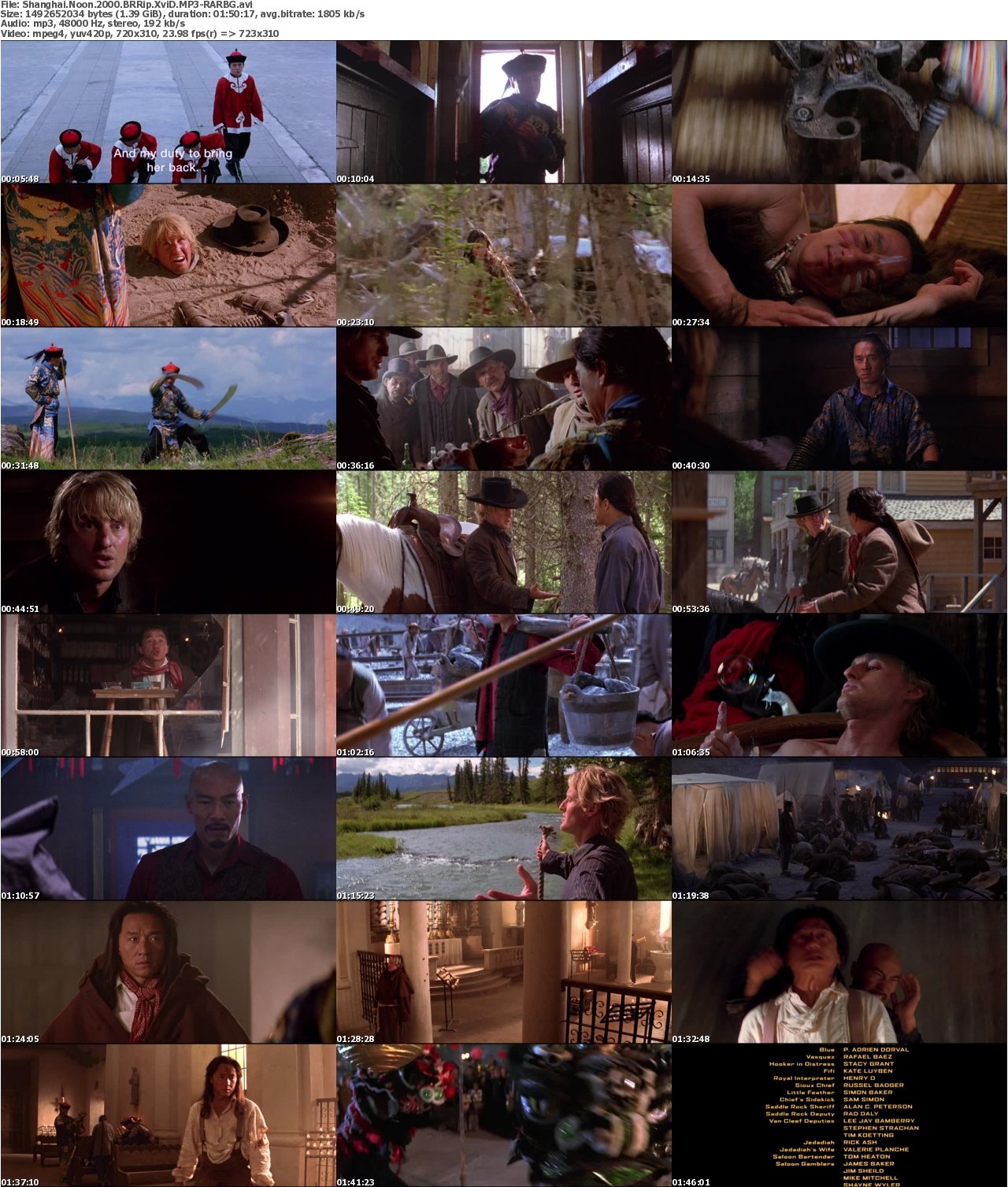Shanghai Noon 2000 BRRip XviD MP3-RARBG