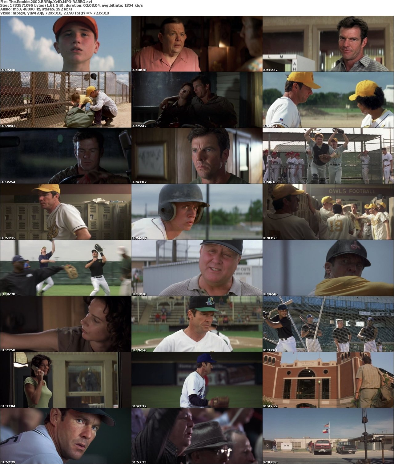 The Rookie 2002 BRRip XviD MP3-RARBG