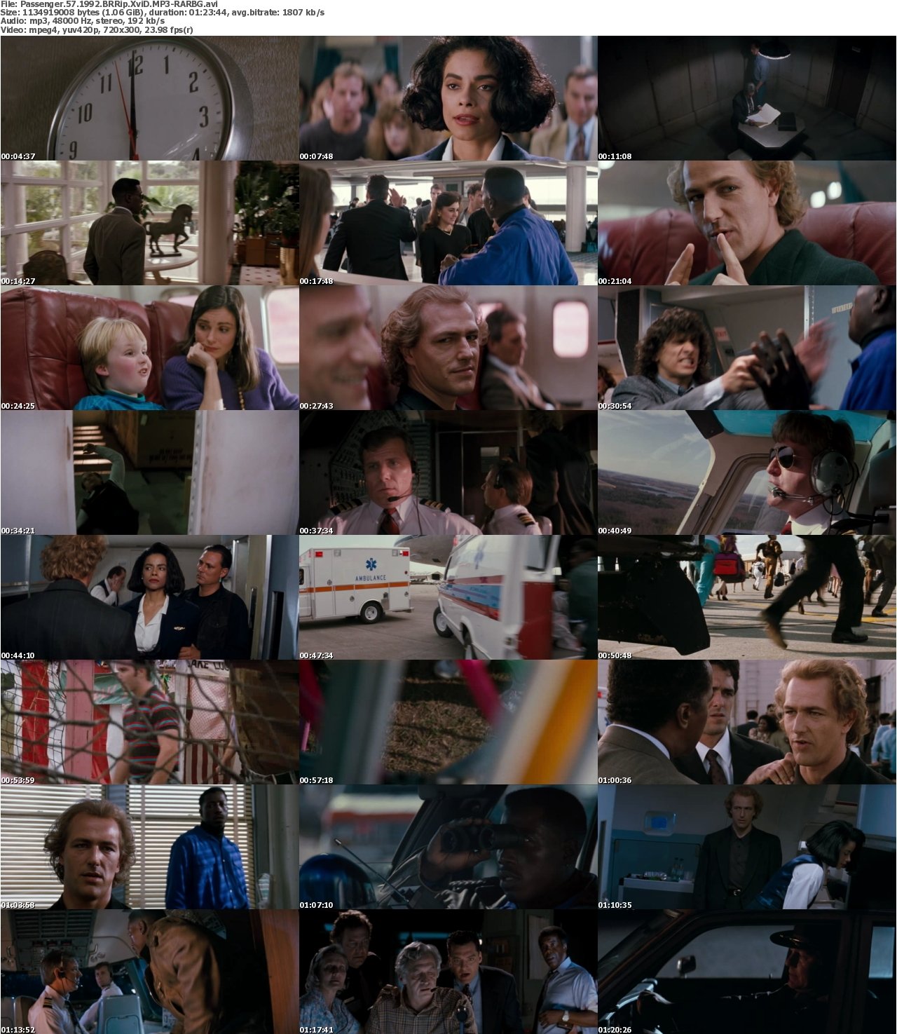 Passenger 57 1992 BRRip XviD MP3-RARBG