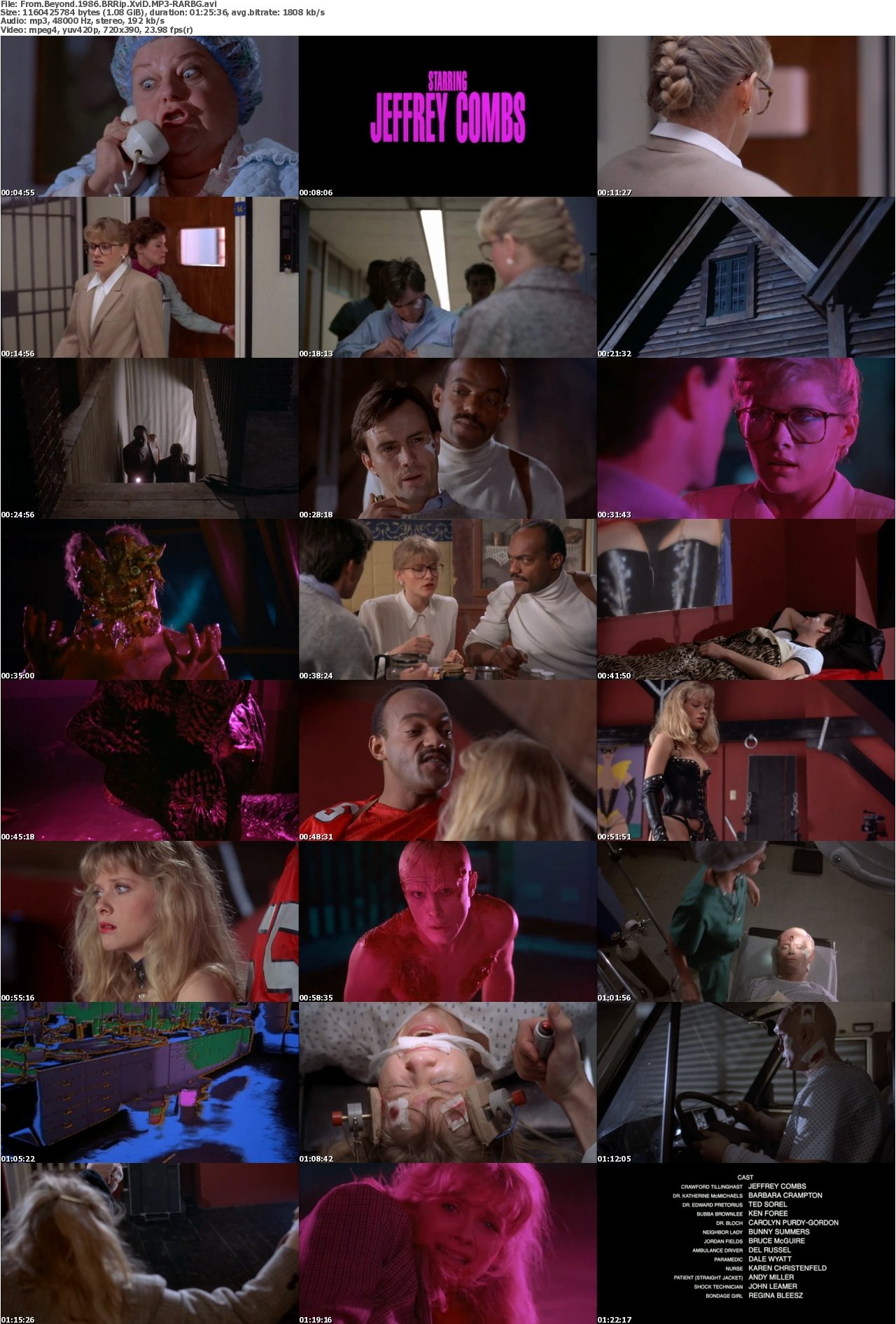 From Beyond 1986 BRRip XviD MP3-RARBG