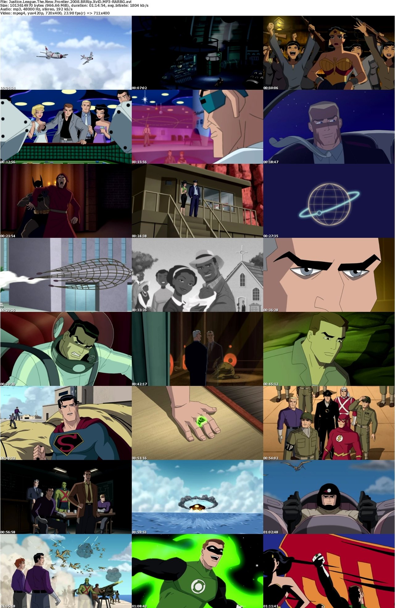 Justice League The New Frontier 2008 BRRip XviD MP3-RARBG