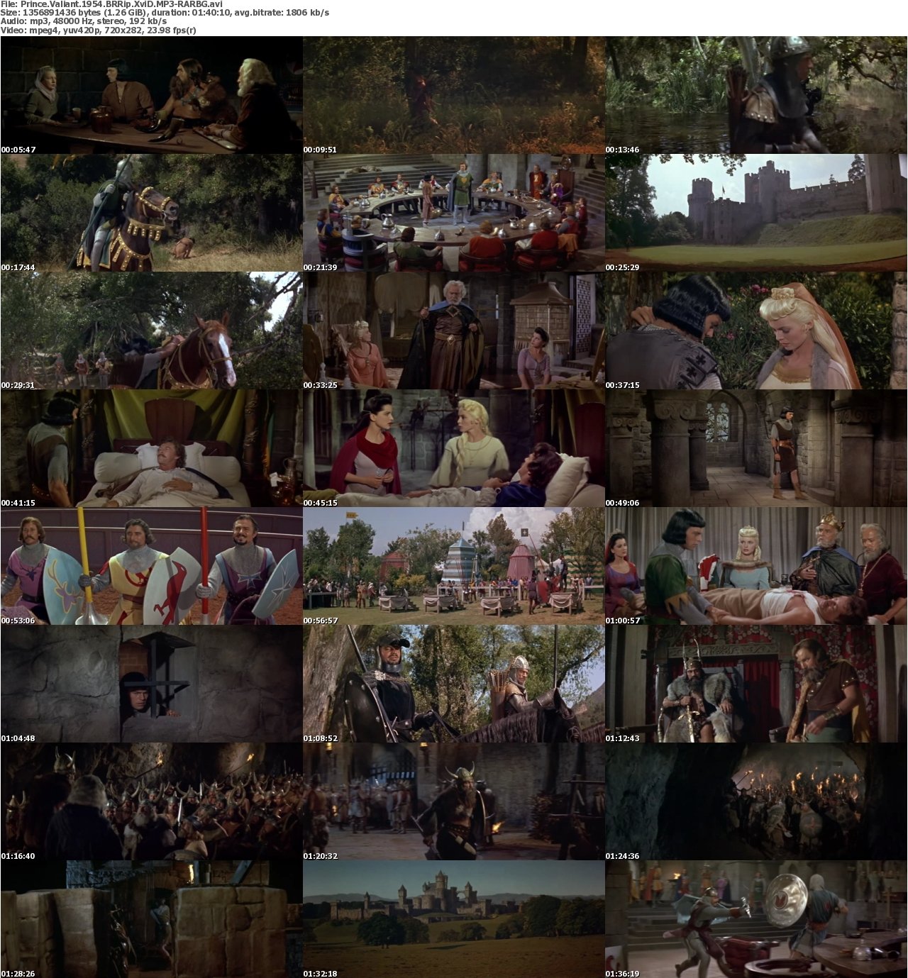 Prince Valiant 1954 BRRip XviD MP3-RARBG