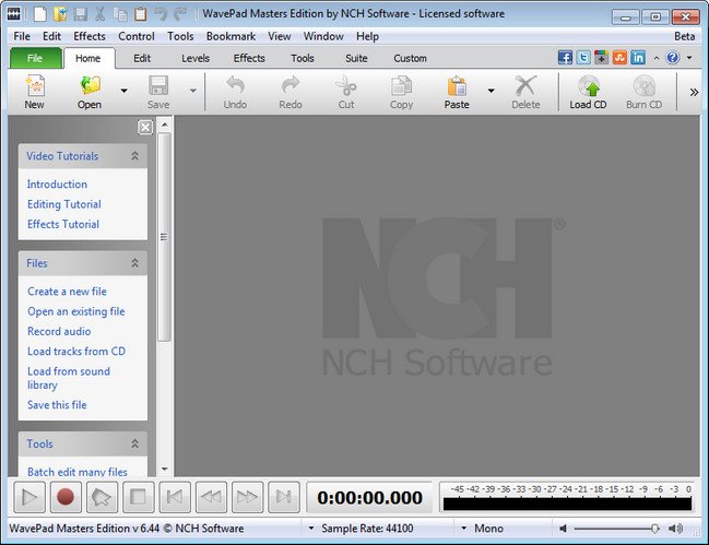 NCH WavePad Audio Editor 17.66 for mac download