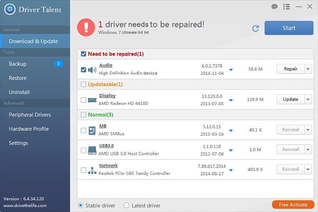  Driver Talent 6.4.41.136 portable 