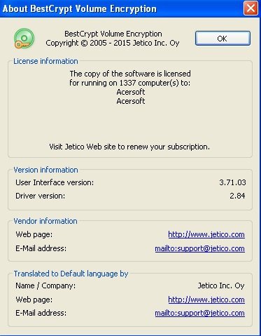 Jetico BestCrypt Volume Encryption 3.71.03 Multilingual