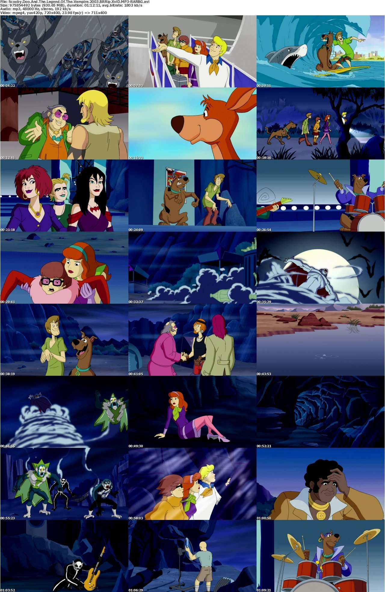 Scooby Doo And The Legend Of The Vampire 2003 BRRip XviD MP3-RARBG