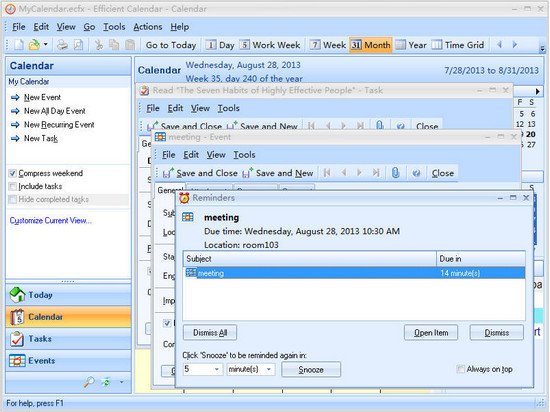 Efficient Calendar v5.20 build 516 Multilingual 