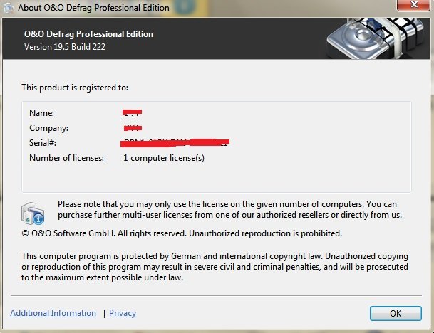 O&amp;O Defrag Professional Edition 19.5.222