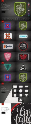 Creativemarket Patch 10 Shapes Mock-up