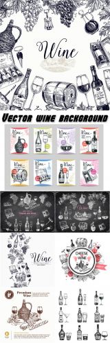 Vector wine background
