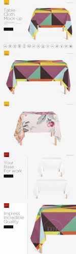 Creativemarket: Tablecloth Mock-up