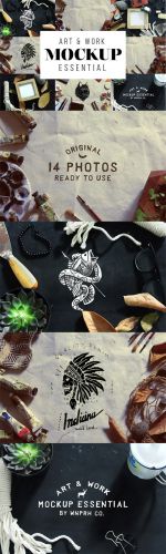 Creativemarket - Art &amp; Work Essential Mockup 
