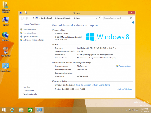 Windows 8.1 Pro VL Integrated March 2016 Multilingual
