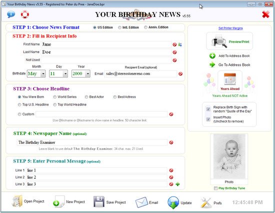 Your Birthday News v5.91 