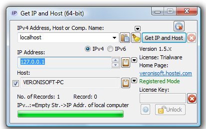 Veronisoft Get IP and Host 1.6.1 (x86/x64) 