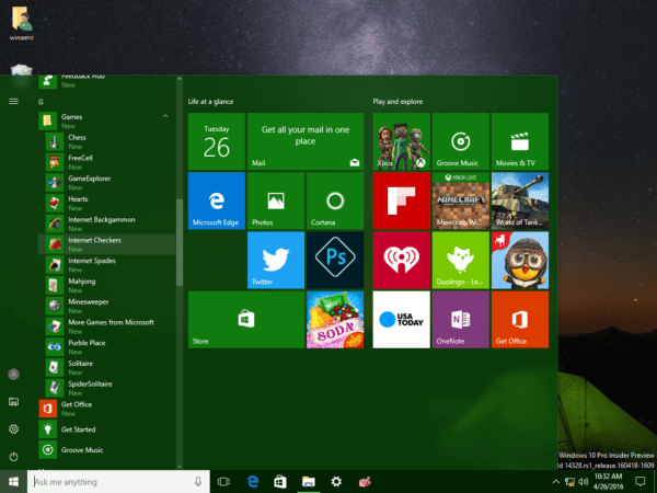 Windows 7 games for Windows 10, 8, 8.1 v2.0