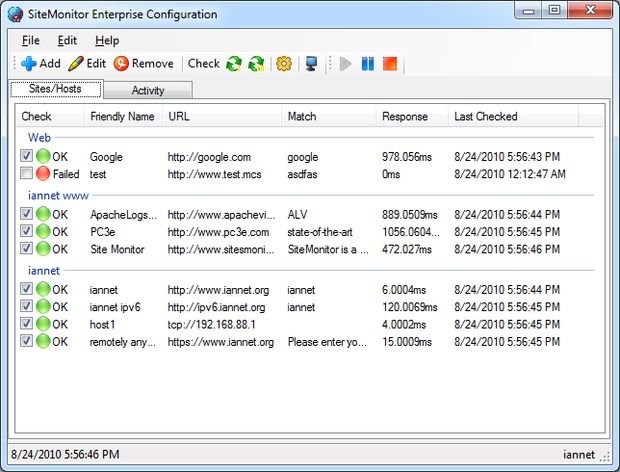 SiteMonitor Enterprise v3.71 