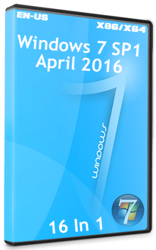 Windows 7 SP1 (x86/x64) 16in1 en-US April 2016