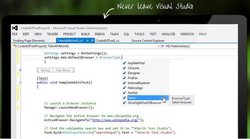Telerik Testing Framework v2016.1.330.2 
