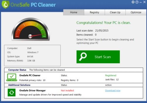 OneSafe PC Cleaner 4.1