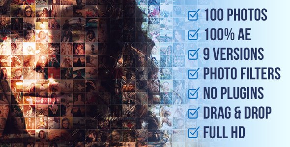 Mosaic Photo Animation Pro - Project for After Effects (Videohive)