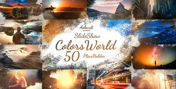Colors World Ink Slideshow - Project for After Effects (Videohive)
