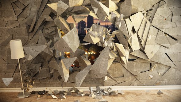 Wall Destrucion - Project for After Effects (Videohive)