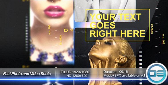 Fast Photo and Video Shots - Project for After Effects (Videohive)