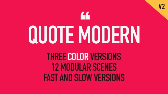 Quote Modern - Project for After Effects (Videohive)