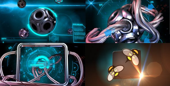 Sci-Fi Hi Tech Micro Electric Wire - Project for After Effects (Videohive)