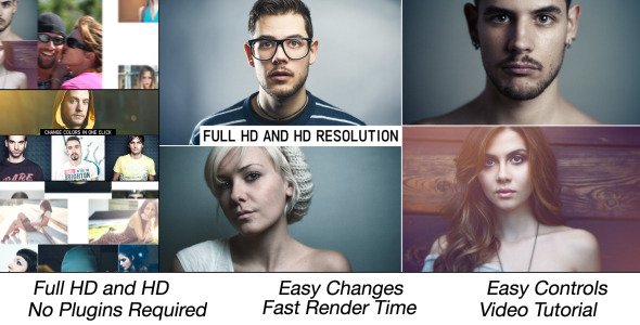 Clean and Simple Slides - Project for After Effects (Videohive)