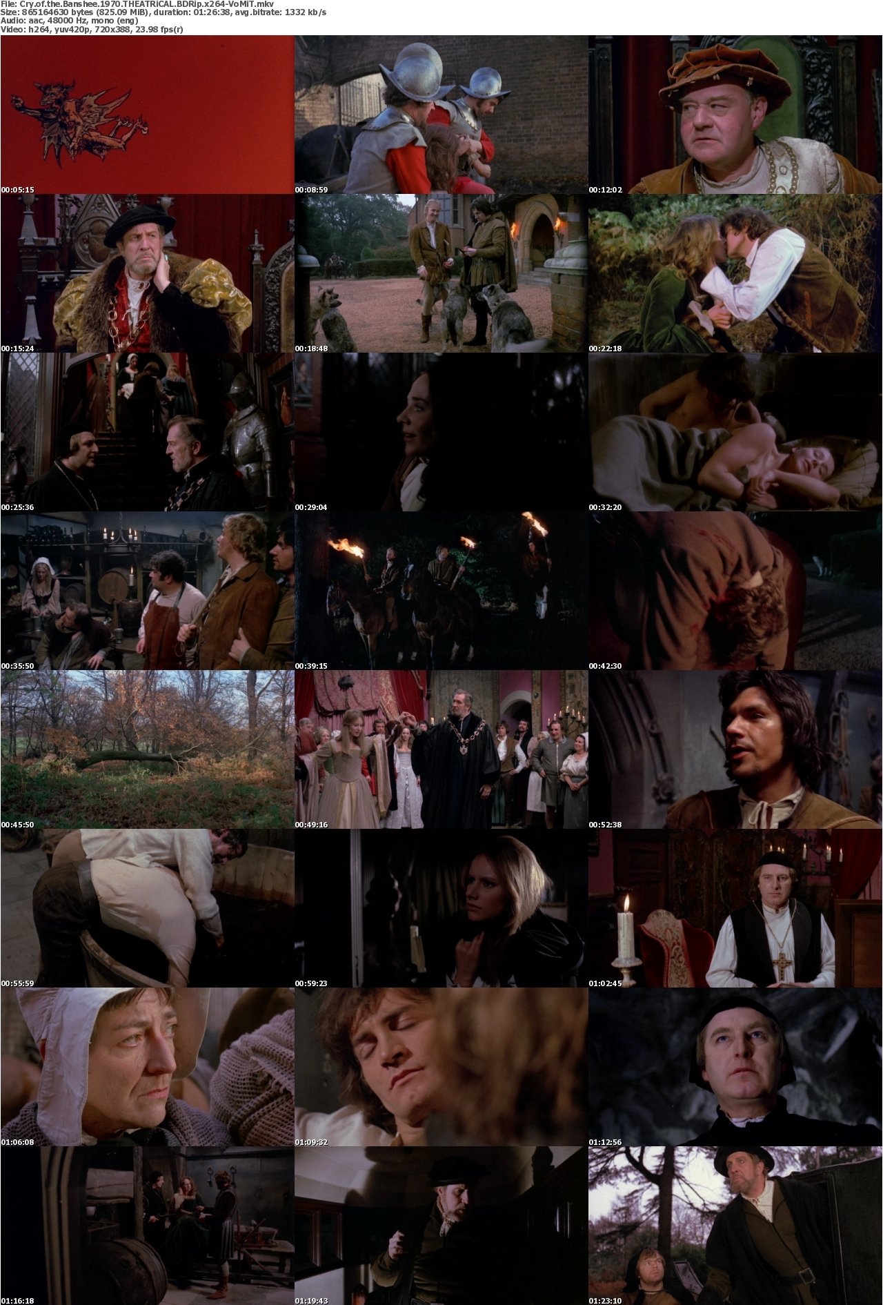 Cry of the Banshee 1970 THEATRiCAL BDRip x264-VoMiT