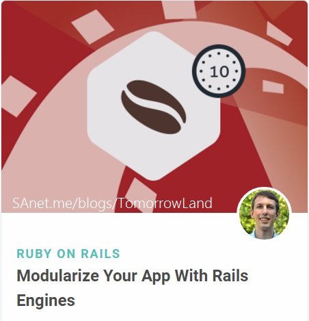 Tutsplus - Modularize Your App With Rails Engines